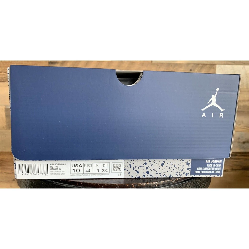 NEW Nike Air Jordan 6 Retro Midnight Navy Size 10 CT8529-141 S0011 - Picture 6 of 6